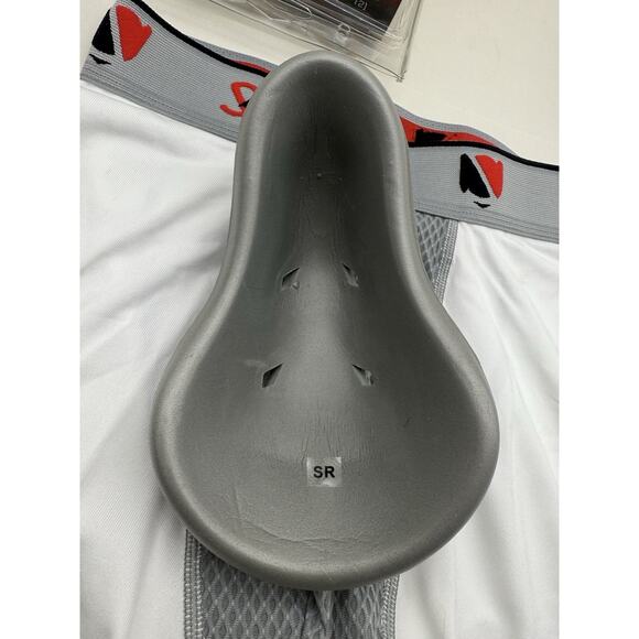 1pc Safetgard Youth Boxer Brief White/Grey w/Blue Cage Cup, Youth Regular*READ - Picture 6 of 15